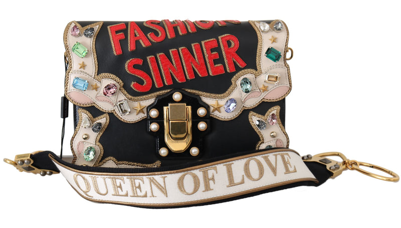 Leather Crystal Fashion Sinner LUCIA Purse