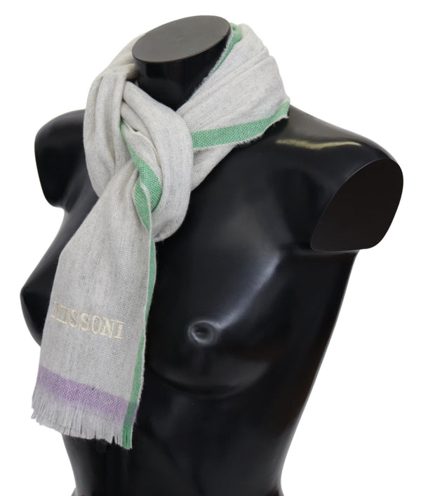 Beige 100% Cashmere Unisex Wrap Scarf