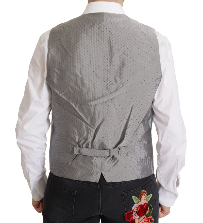 Gray Silk Single Breasted 2 Pc Blazer