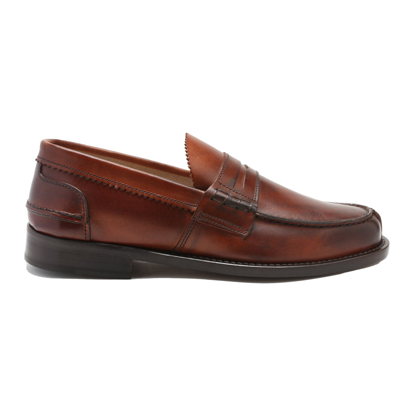 Natural Calf Leather Mens Loafers Shoes