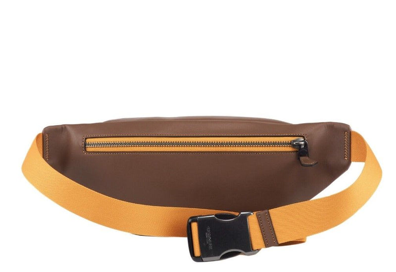 (C9847) Rainbow Signature Coated Canvas Track Waist Fanny Pack Belt Bag