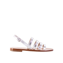 Salvatore Ferragamo Silver Galilee Sandals