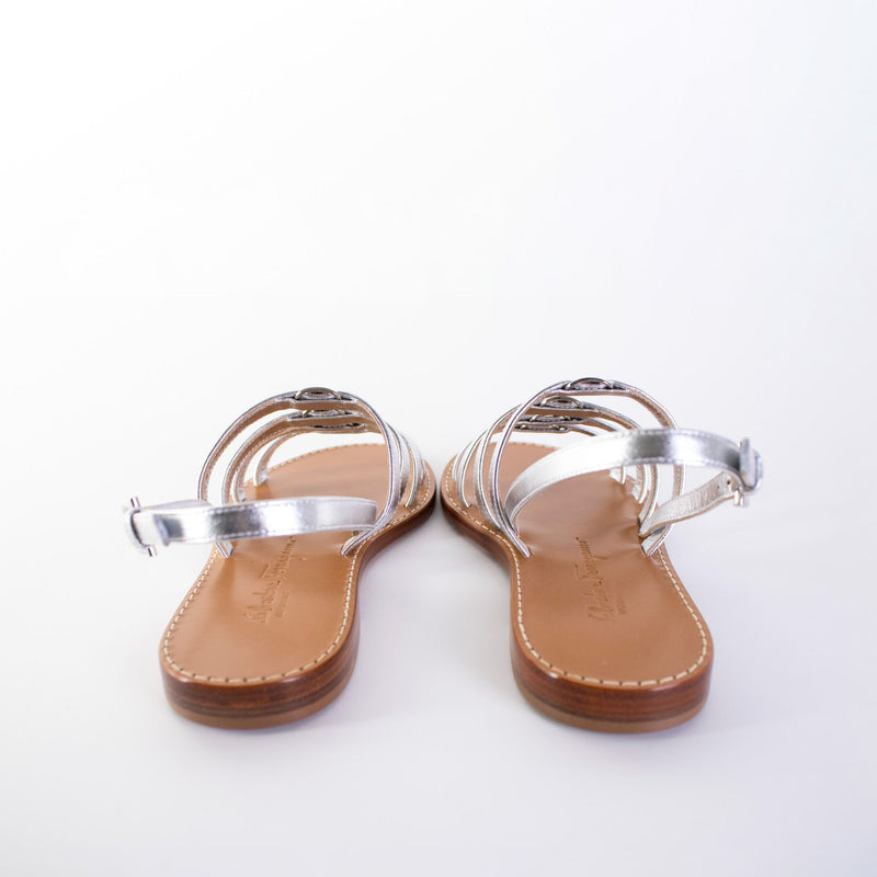 Salvatore Ferragamo Silver Galilee Sandals