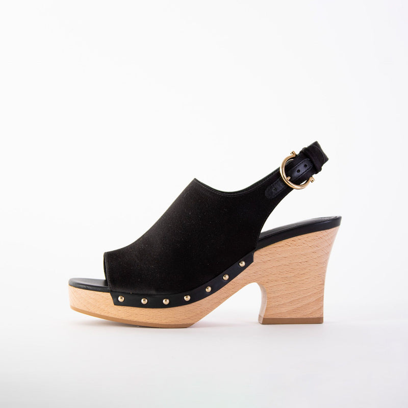 Salvatore Ferragamo Susanne Black Wedge Sandals