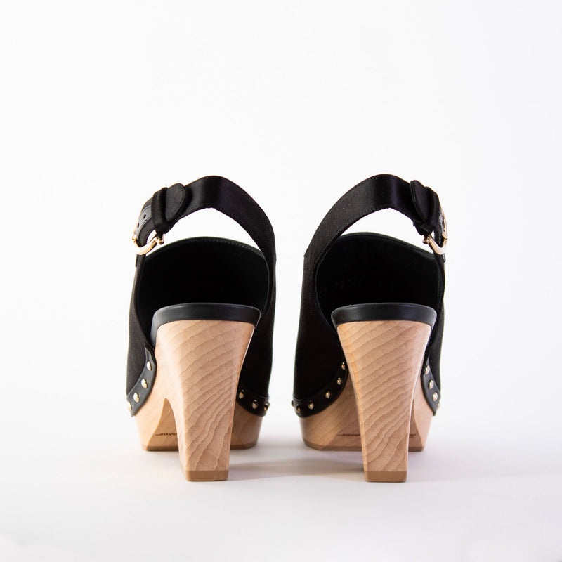 Salvatore Ferragamo Susanne Black Wedge Sandals