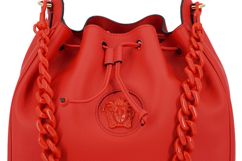 Red Calf leather Hobo Shoulder and Handbag