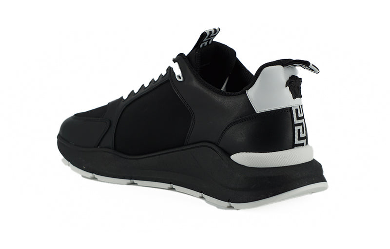 Black Calf Leather Sneakers