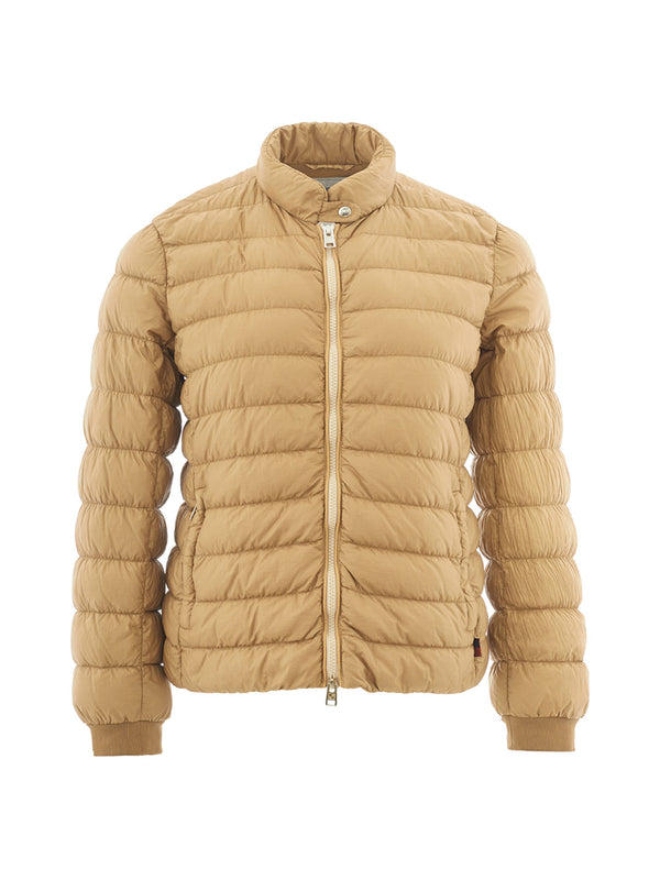 Dark Beige Light Weight Quilted Jacket