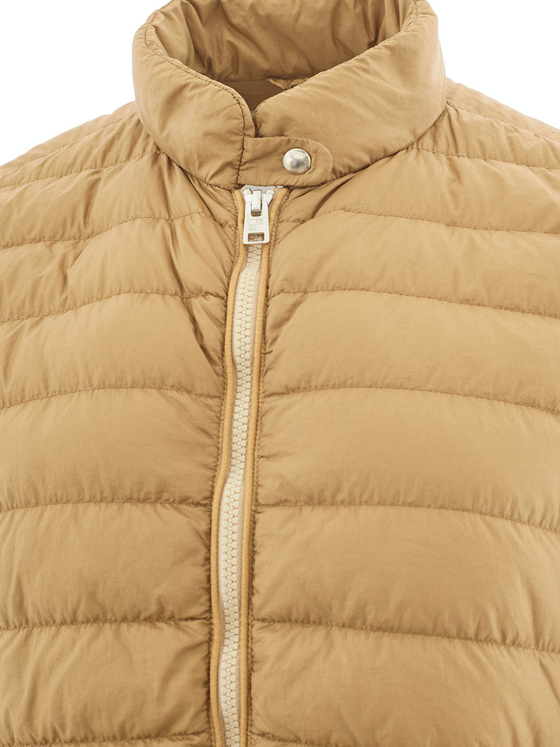 Dark Beige Light Weight Quilted Jacket