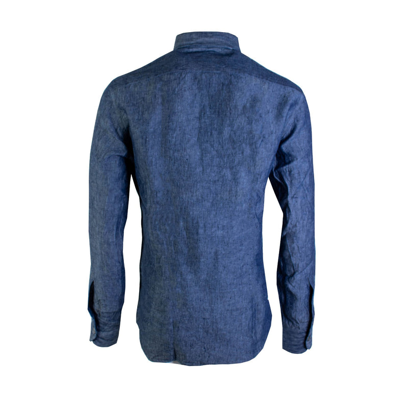 Denim Effect Linen Lardini Shirt