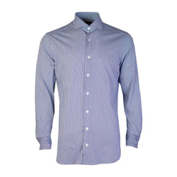 Light Blue Striped Regular Fit Shirt