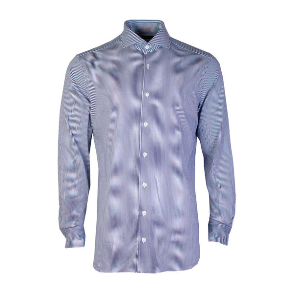 Light Blue Striped Slim Fit Shirt