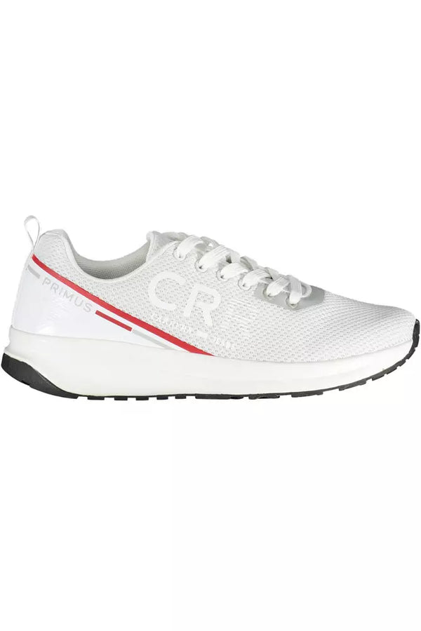 White Polyester Sneaker