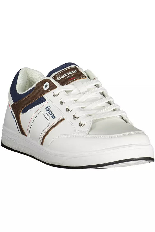 White Polyester Sneaker