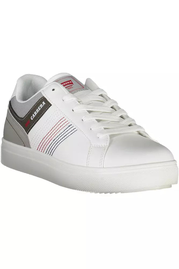 White Polyester Sneaker