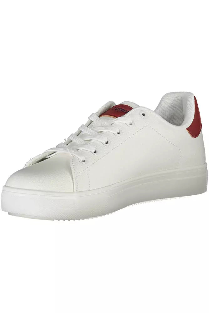 White Polyester Sneaker