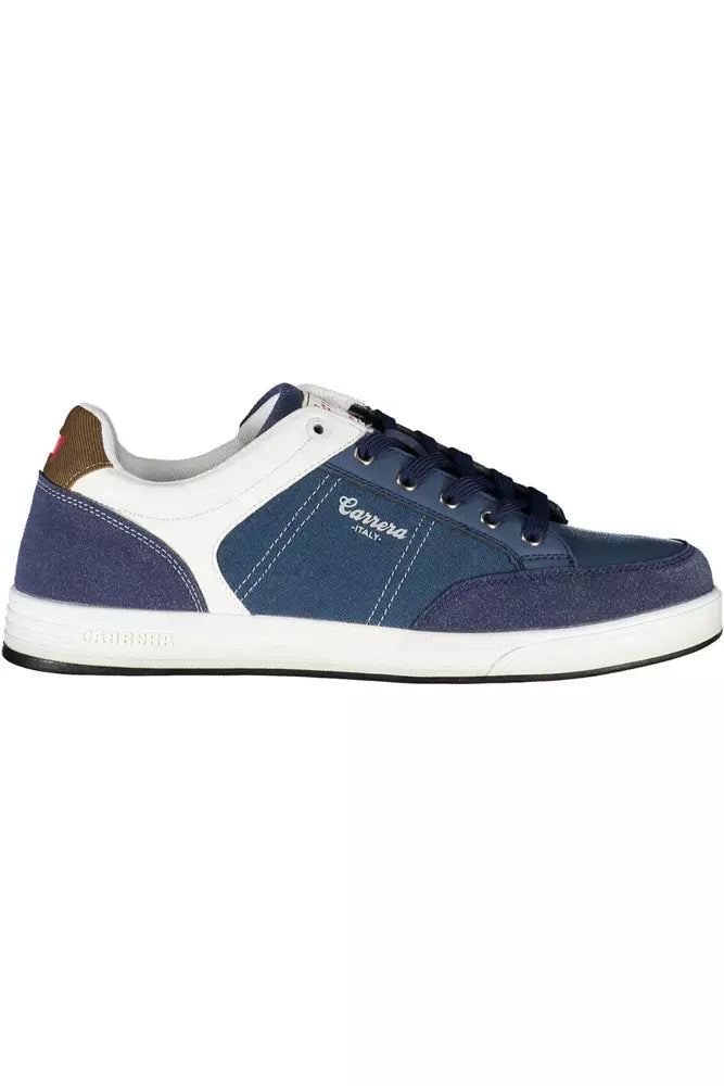 Blue Polyester Sneaker