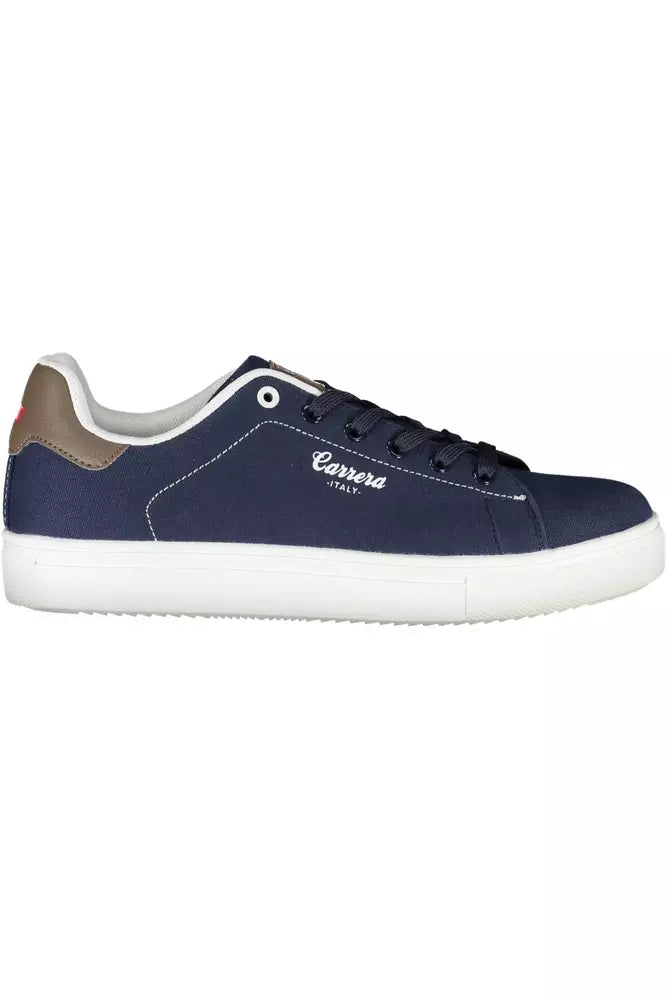 Blue Polyester Sneaker