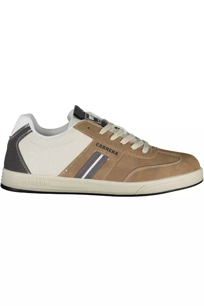 Brown Polyester Sneaker