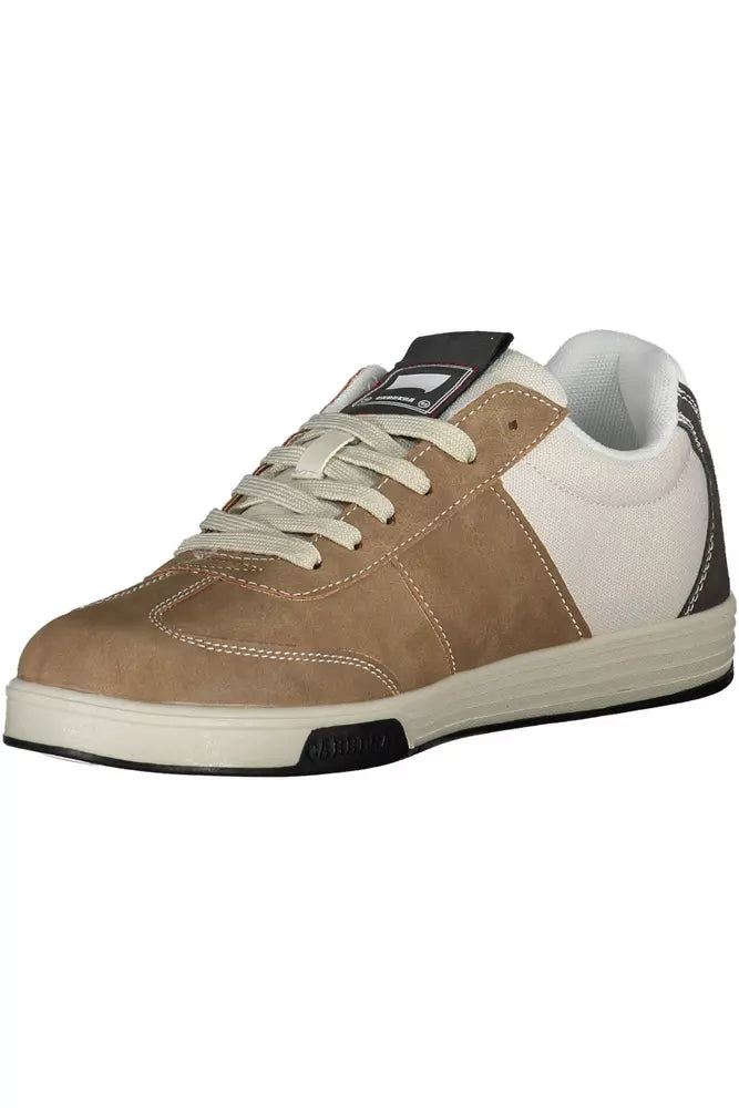 Brown Polyester Sneaker