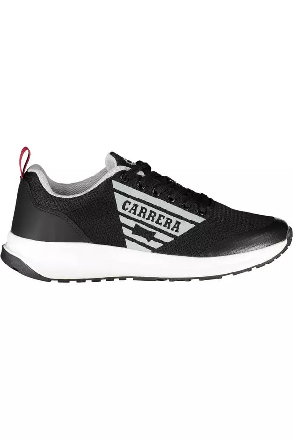 Black Polyester Sneaker