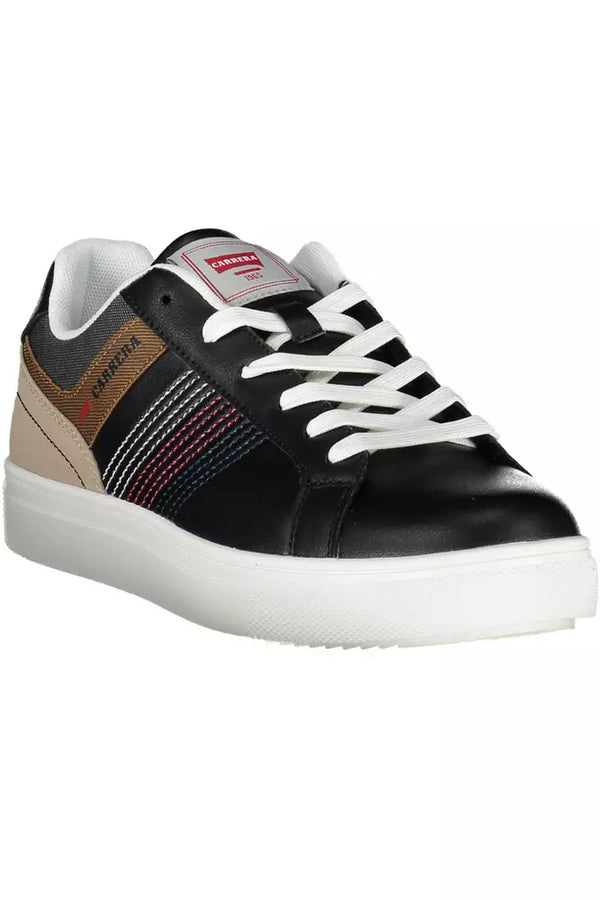 Black Polyester Sneaker