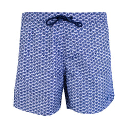 Emporio Armani Blue Printed Swim Shorts