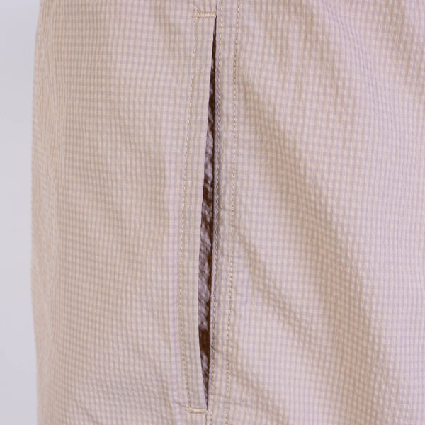 Emporio Armani Beige Swim Shorts Logo Details