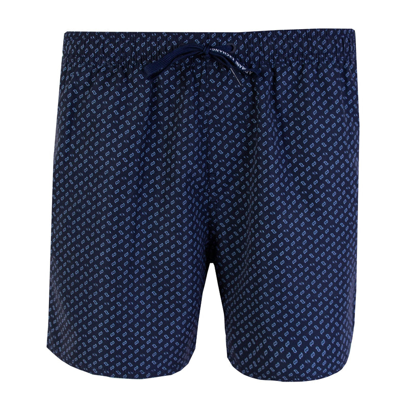 Armani Exchange Blue Micro Print Swim Shorts