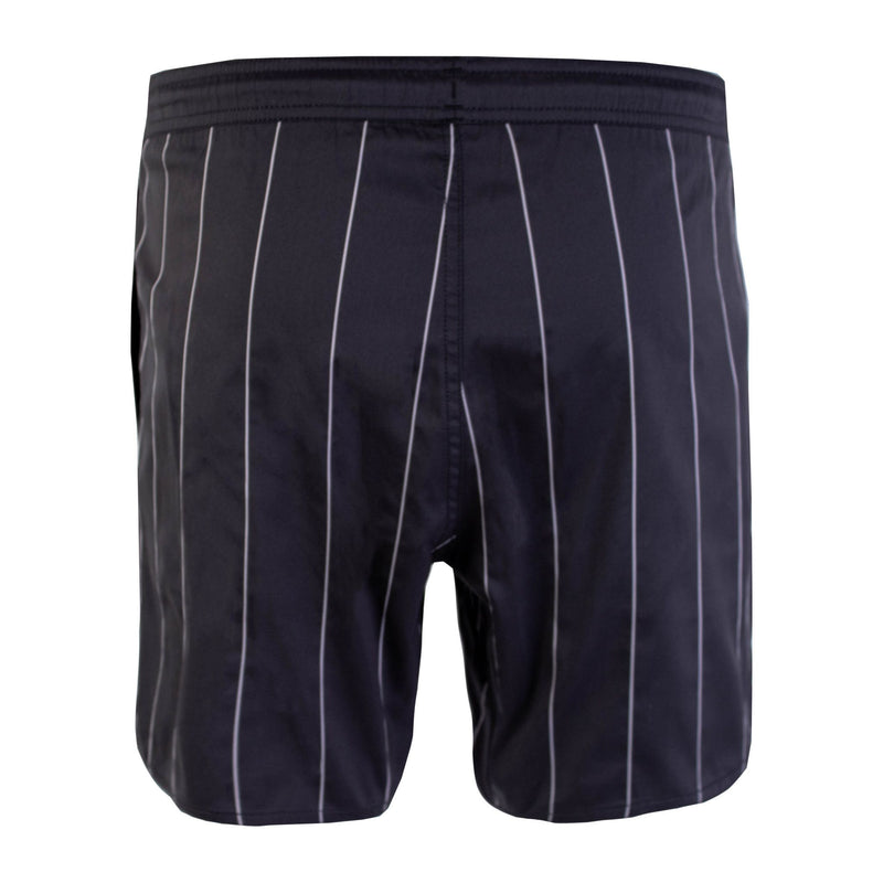 Emporio Armani Black Pinstripe Swim Shorts