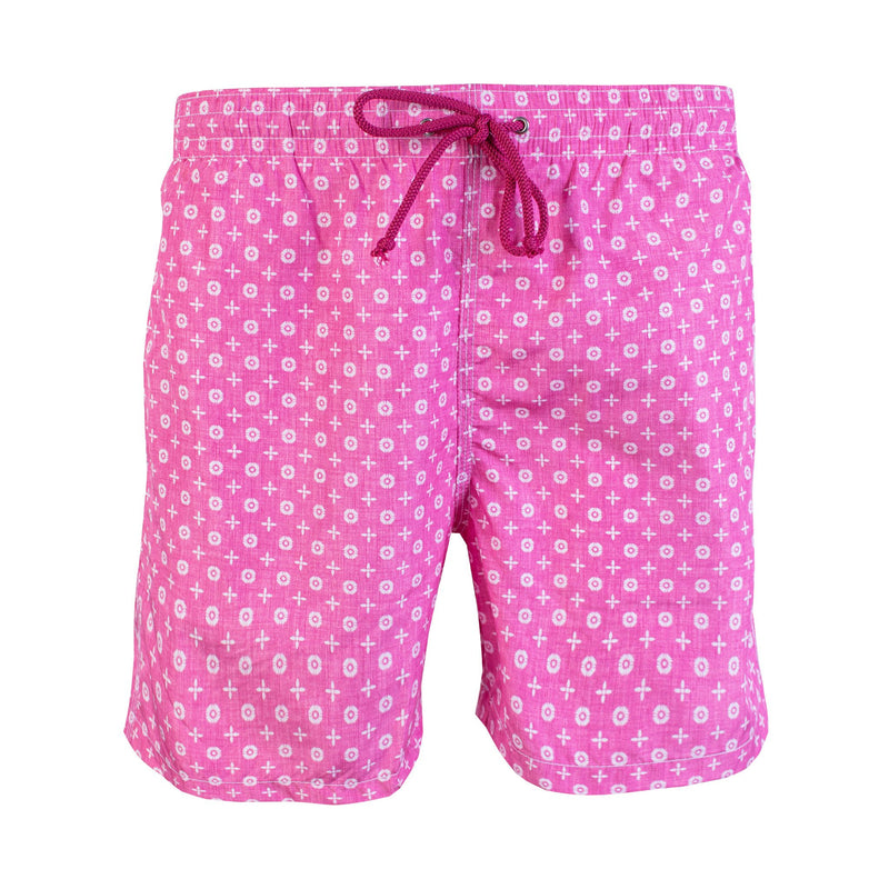 Pink Print allover Swim Short