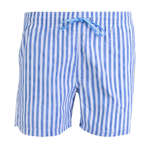 Blue Striped Swim Short