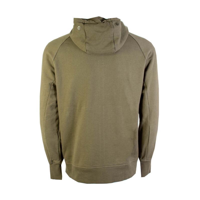 Zipped Kaki C.P. Company sweatshirt