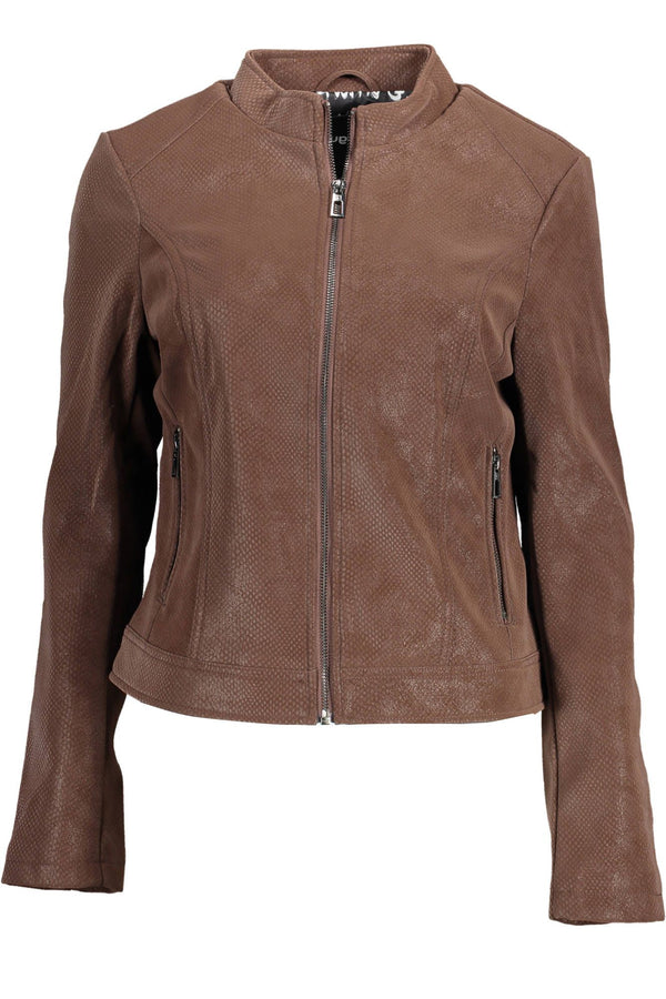 Brown Polyurethane Jackets & Coat