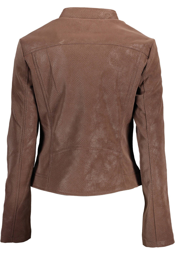 Brown Polyurethane Jackets & Coat