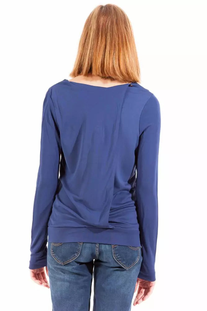 Blue Viscose Tops & T-Shirt