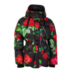 Dolce & Gabbana printed Quilted Jacket with belt