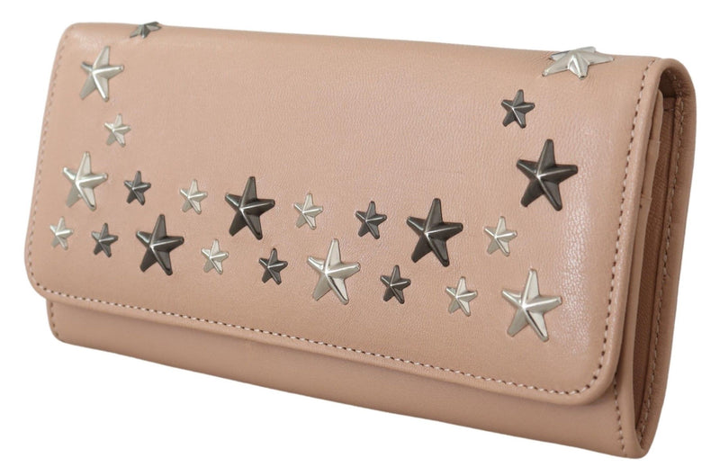 Ballet Pink Leather Nino Oltu Long Wallet