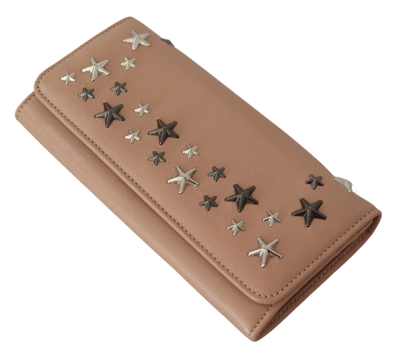 Ballet Pink Leather Nino Oltu Long Wallet