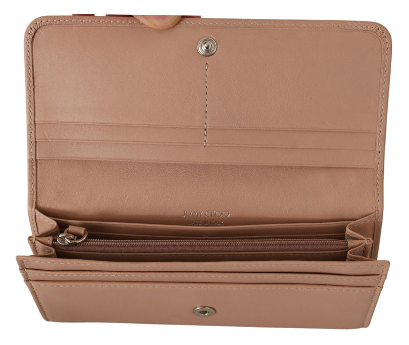 Ballet Pink Leather Nino Oltu Long Wallet