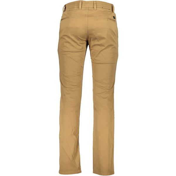 Brown Cotton Jeans & Pant