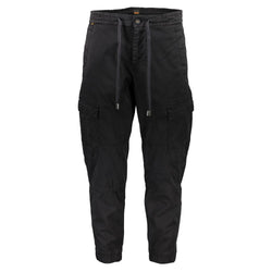 Black Cotton Jeans & Pant