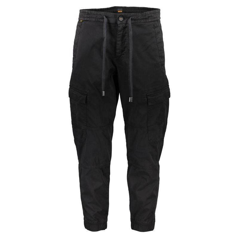 Black Cotton Jeans & Pant