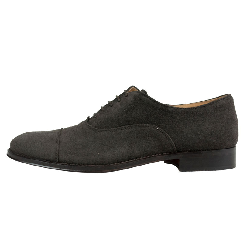 Dark Brown  Suede Leather Mens Laced  Oxford Shoes