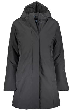 Black Polyester Jackets & Coat