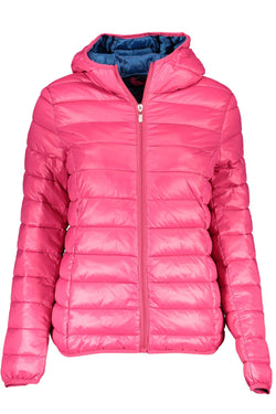 Pink Polyamide Jackets & Coat