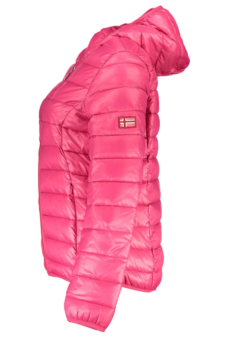 Pink Polyamide Jackets & Coat