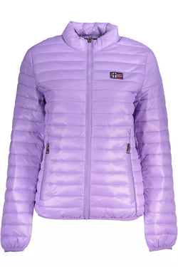 Purple Polyamide Jackets & Coat