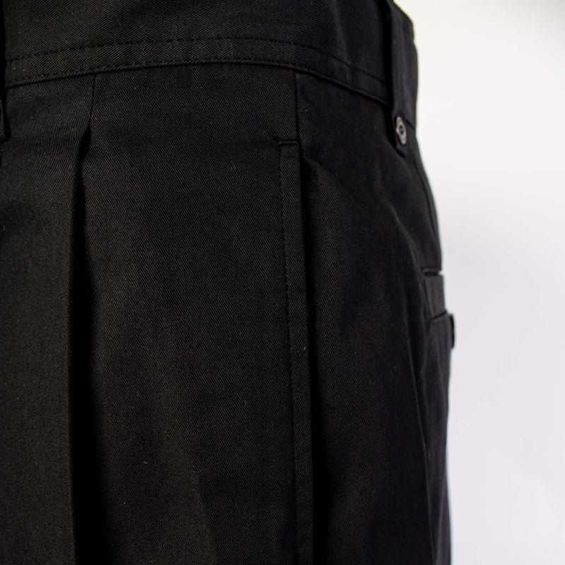 High Waist Black Bermuda Pants