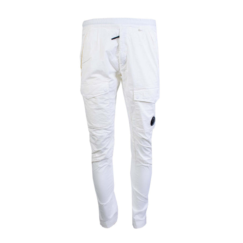 White Cotton C.P. Company Cargo Pants